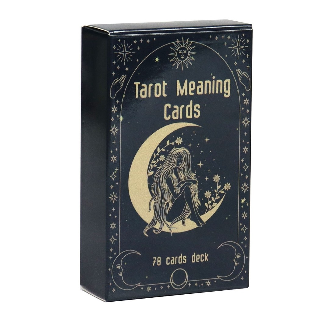 現貨 10.3*6cm寓意塔羅牌 桌遊 卡牌遊戲 英文桌遊 占卜 Tarot Meaning Cards正面圖像反面關鍵 | 蝦皮購物