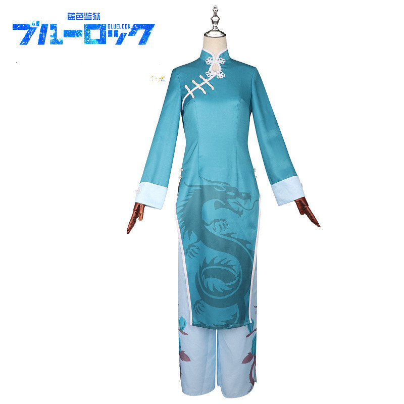 甘百世 藍色監獄邁克爾凱撒cosplay中國風cos服中國風cosplay長款動漫cosplay男裝女裝全套blue L | 蝦皮購物