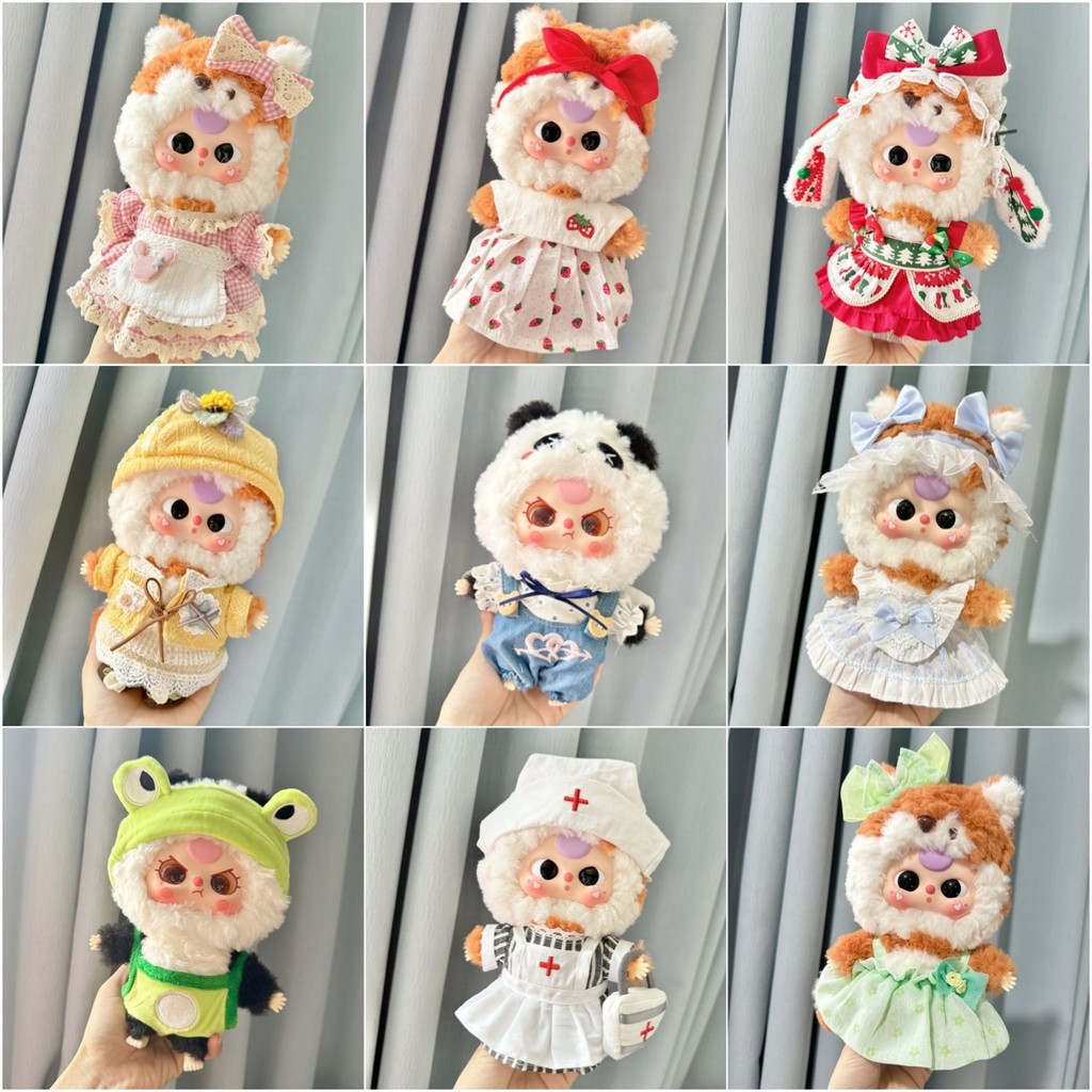【僅娃衣】娃三歲娃衣 20cm 三代大可愛系列 毛絨盲盒 公仔衣服 清新吊帶 | 蝦皮購物