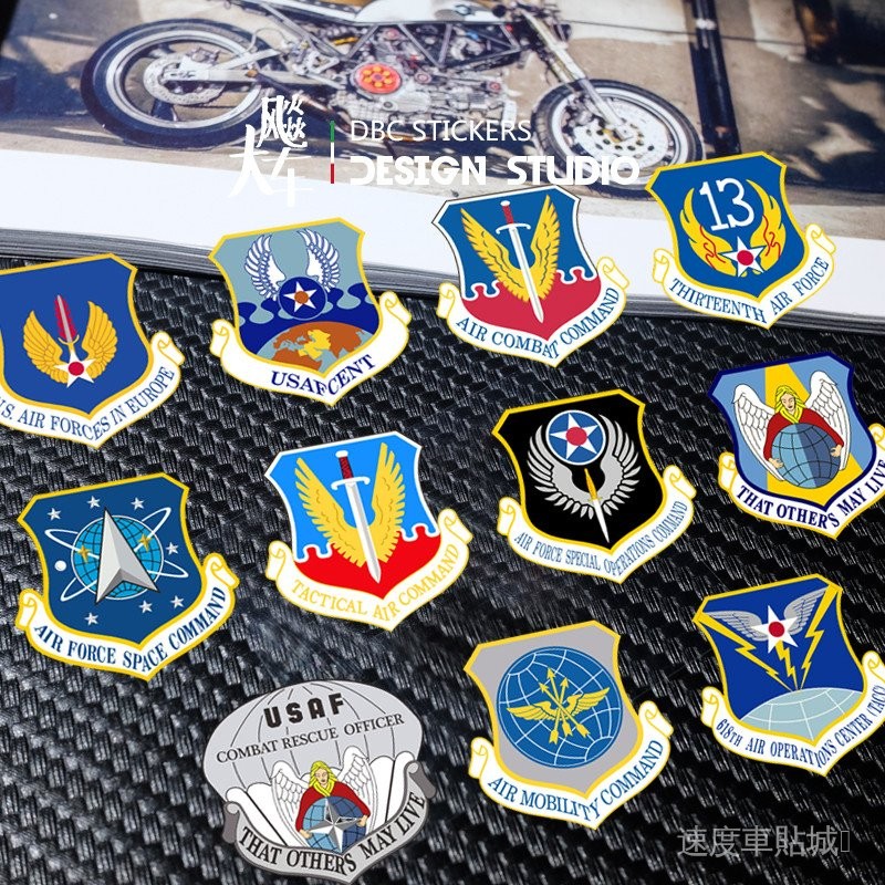 現貨 美國空軍作戰中心 司令部 軍事軍標 SUV 越野車汽車貼紙 防水反光 | 蝦皮購物