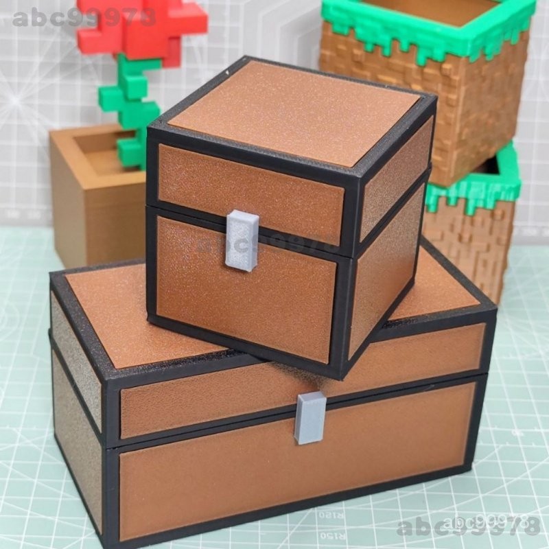abc99978臺灣熱賣 我的世界收納盒 Minecraft箱子 桌麵擺件 桌麵收納盒 我的世界寶箱收納盒 收納盒 | 蝦皮購物
