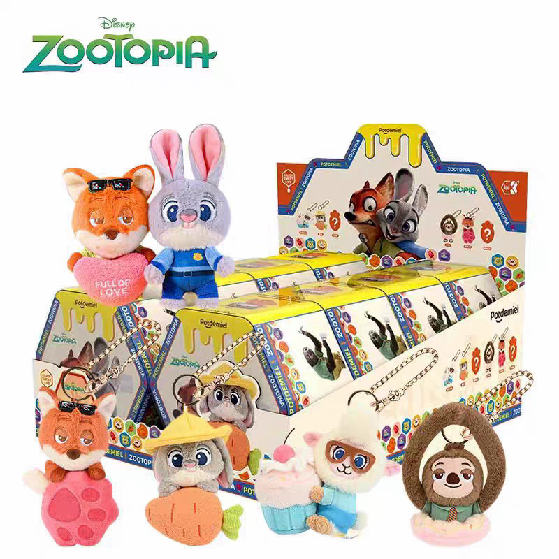 迪士尼 Zootopia Judy Hopps Nick Wilde Flash 毛絨玩具盲盒鑰匙扣挂件禮物行貨 | 蝦皮購物