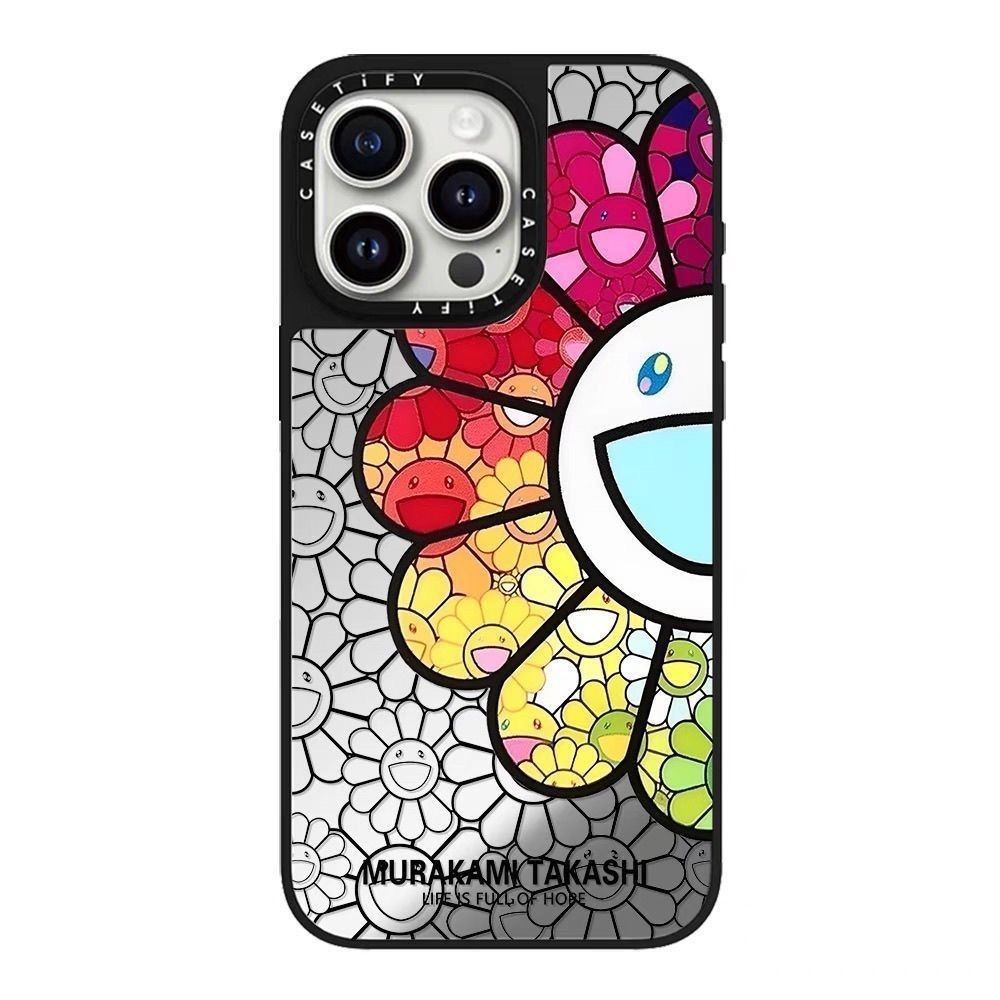 CASE TiFY 聯名村上隆太陽花適用iPhone16promax/15/14/13/12pro