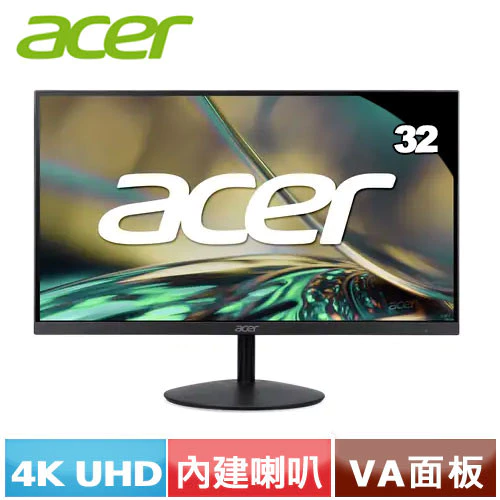 32 吋 4K VA 面板、高對比 3000:1、五千元出頭的破壞性定價，不到六千買一台 4K 大螢幕——Acer SA322QK 完整評測，附 10 個買與不買的真實理由