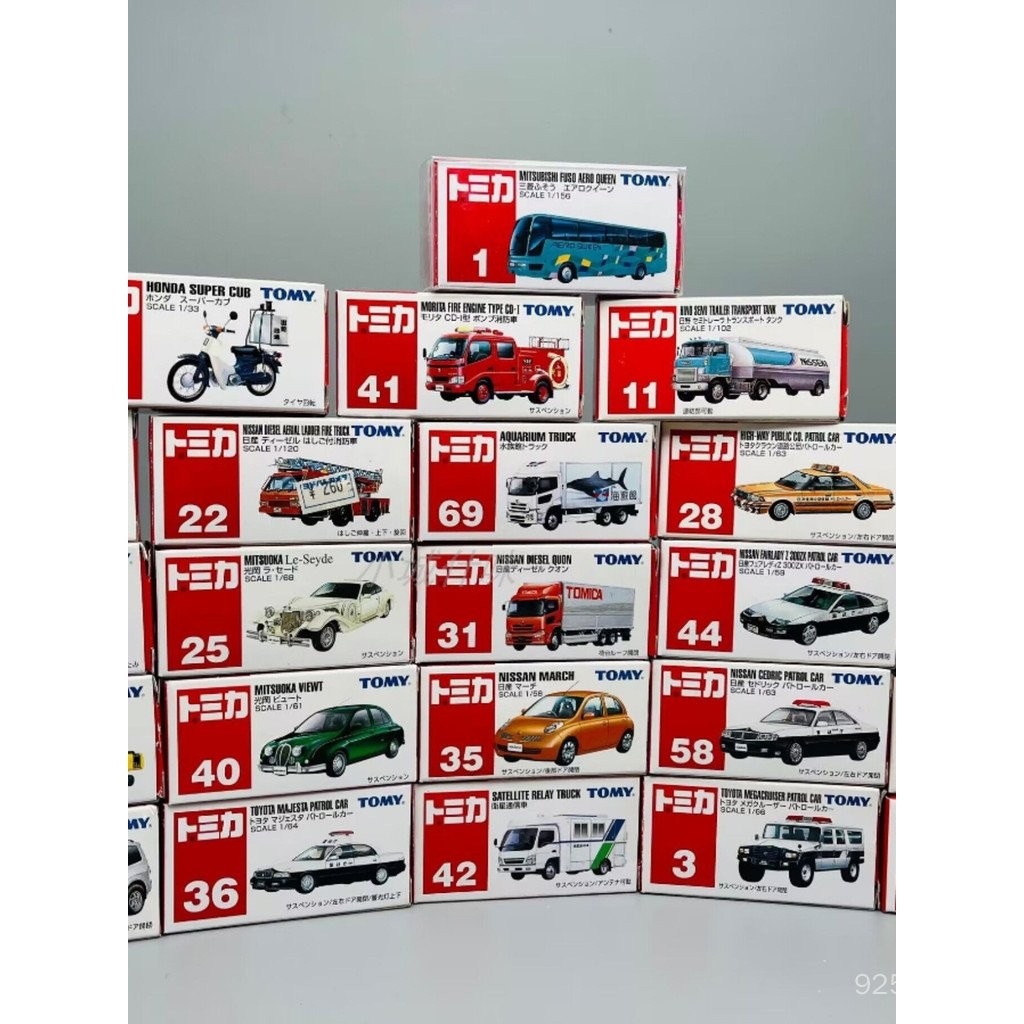 TOMY tomica 仿真閤金小汽車tomica模型跑車工程車越野車救護車警車 MSRO | 蝦皮購物