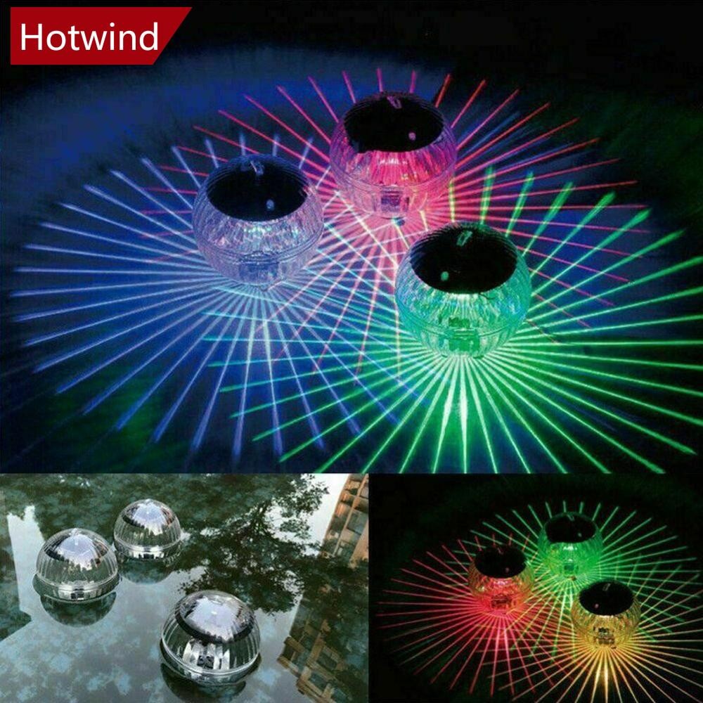 HOTWIND 浮燈水下球燈太陽能變色 LED 水漂游泳池派對之夜庭院池塘花園 D8R4 | 蝦皮購物
