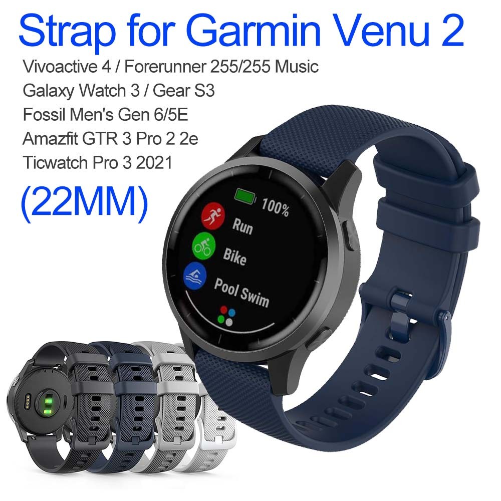 Dây gốm Ceramic 22mm dành cho Garmin Vivoactive 4 / Forerunner 255 | Việt Nam