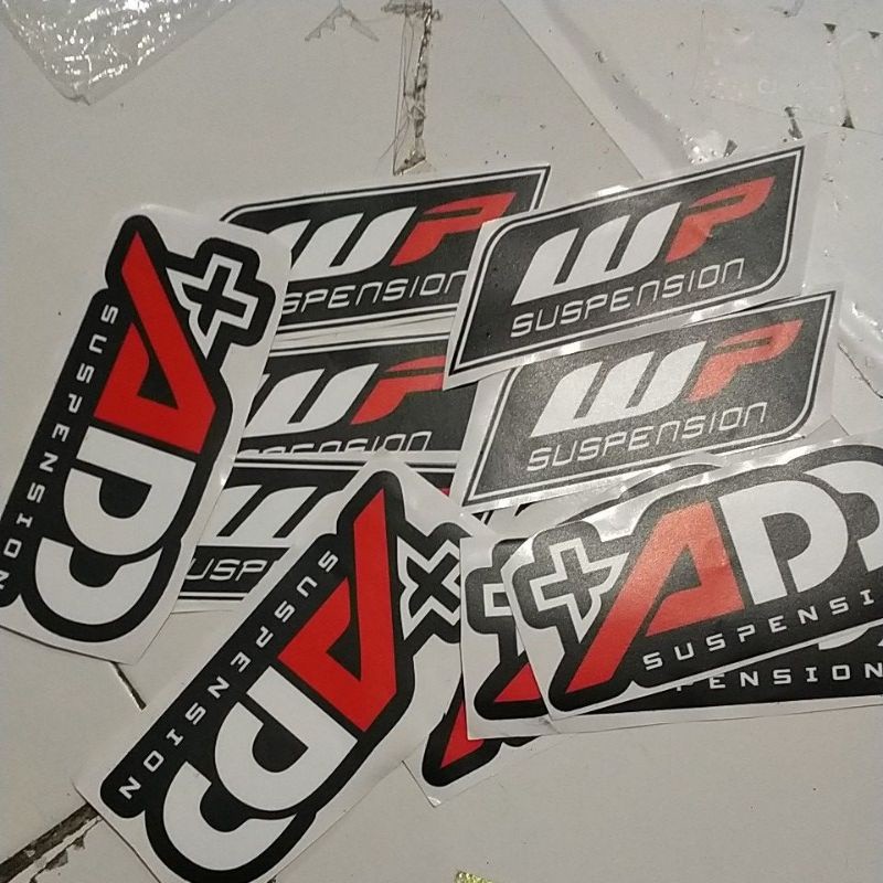 15cm STICKER WP SUSPENSION 添加懸架 KLX 剝離材料只需貼在衝擊上 | 蝦皮購物