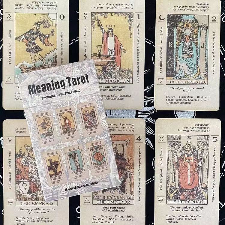 桃園出貨-意義塔羅牌 韋特系 meaning tarot 英文訂製牌卡 桌遊 命理 算命 派對遊戲 能量卡牌 | 蝦皮購物