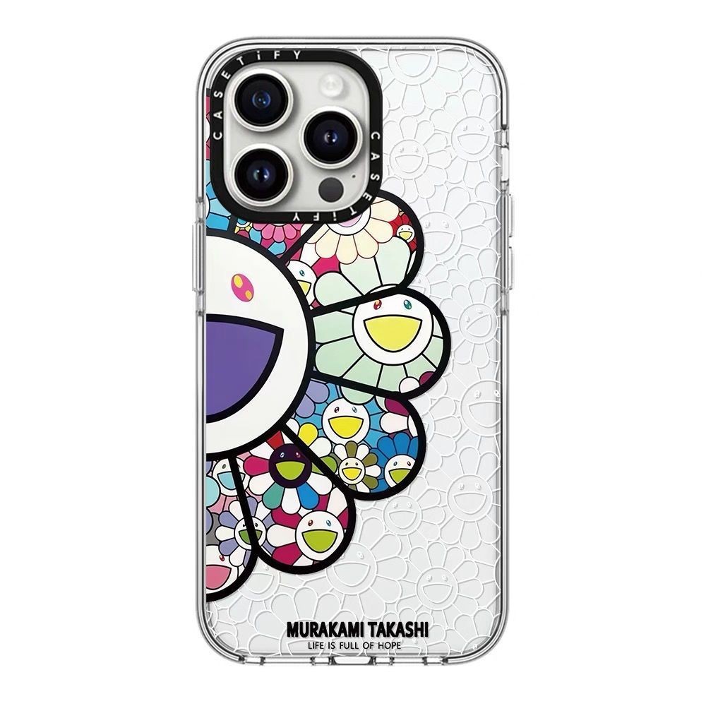 正版CASETiFY聯名村上隆太陽花iPhone16Promax潮牌手機殼蘋果