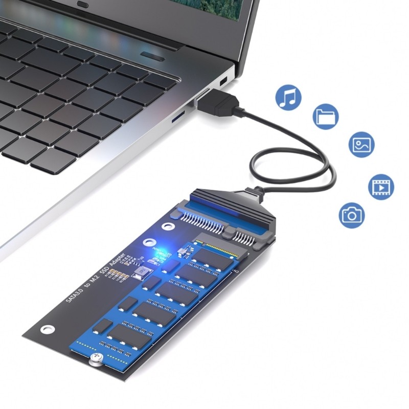 BTM M 2 NGFF B Key 轉 2 5 英寸硬盤驅動器外殼 SSD 連接器適配器卡 22Pin | 蝦皮購物