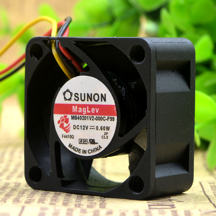 Ventilateur De Refroidissement SUNON MB60101V3-0000-F99 60x60x10mm 12V 0.65W - 3 Fils, Remplacement D'origine - 12