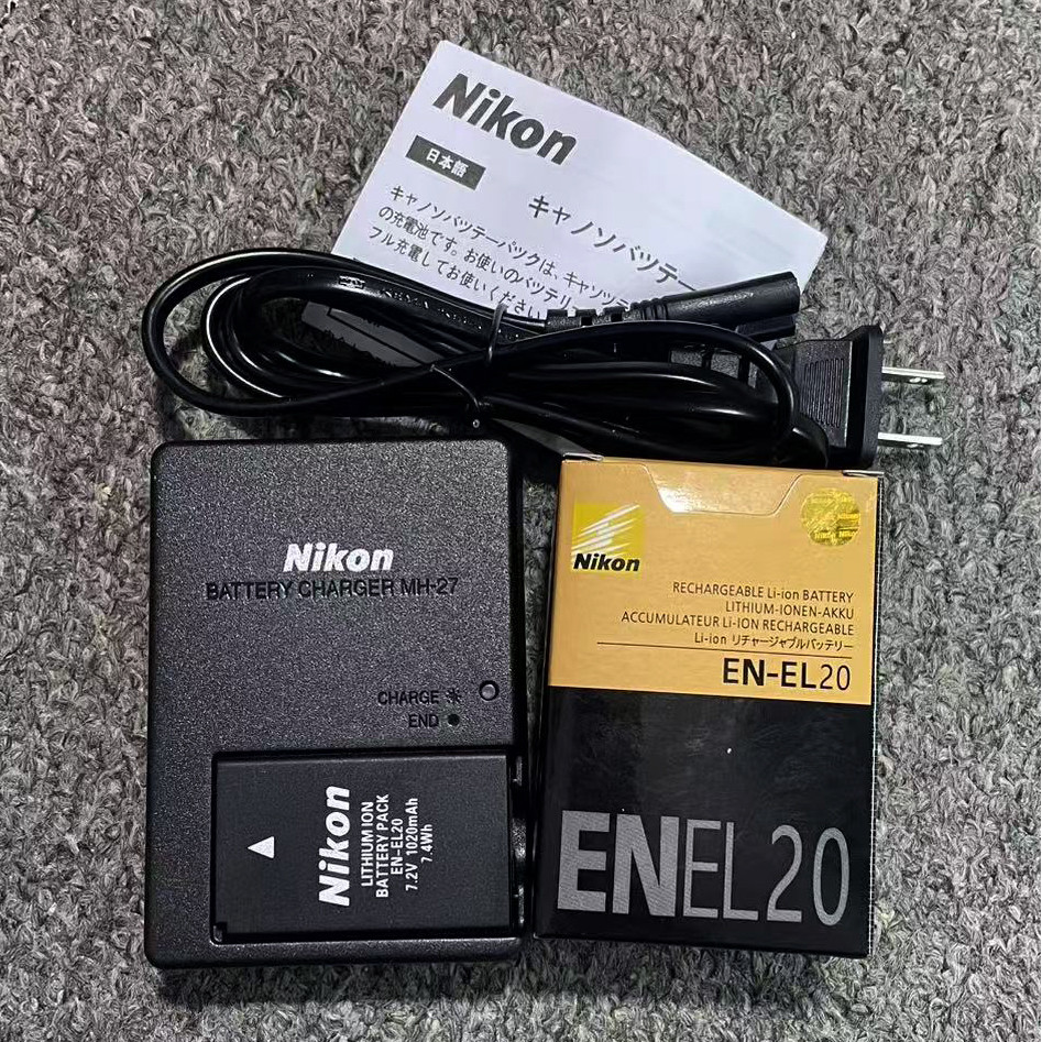 EN-EL20 EN-EL20a Akku und Ladegerät, Hisewen 2 Pack 1220mAh Akku für