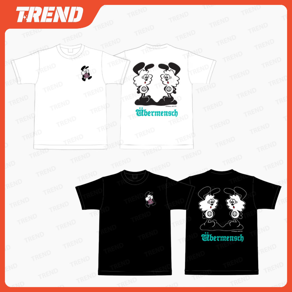 VERDY X G-DRAGON ÜBERMENSCH 權志龍周邊短袖t恤男女同款大尺寸復古