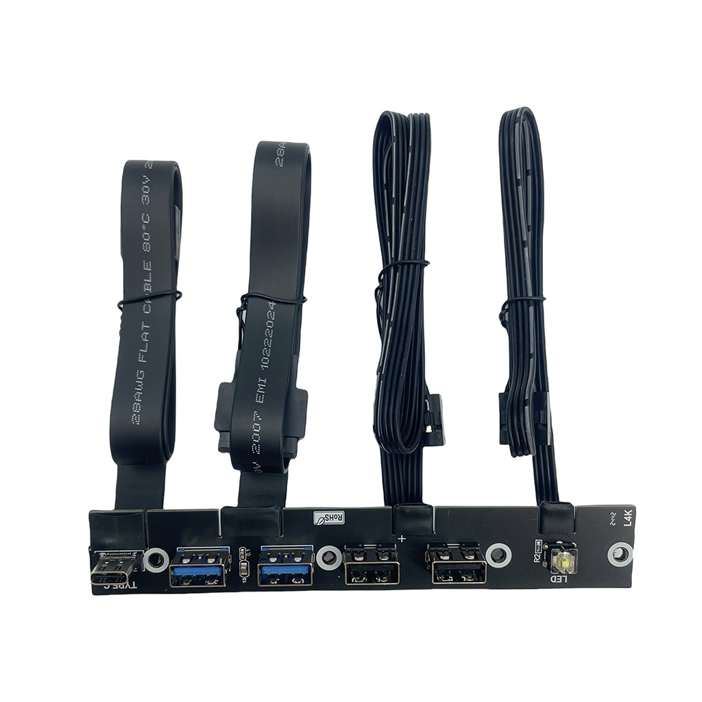 Jmt USB 3.0 前面板集線器 IO 面板 USB3.0+ USB2.0+ Type-C 20G + LED 開關 | 蝦皮購物