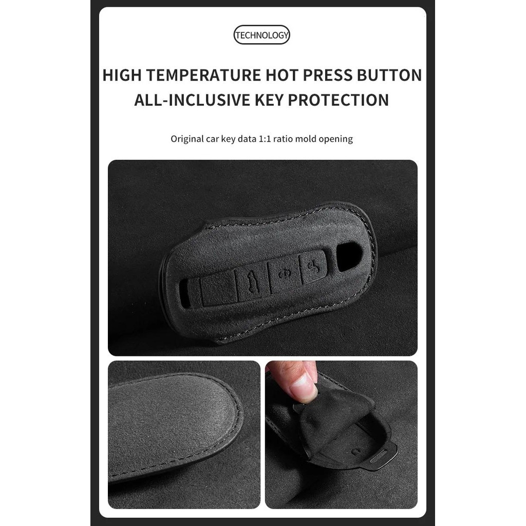 HIBEYO Custodia intelligente per chiave auto, adatta per Porsche 971
