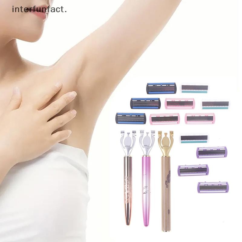 互動。 6 層安全剃須刀男女身體毛髮比基尼安全剃須刀片女性脫毛剃須刀替換頭全新 | 蝦皮購物