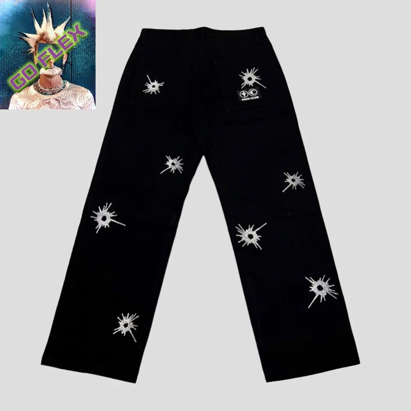 Thug Club Bullet Edition 2 Pants perforated retro jeans | 蝦皮購物