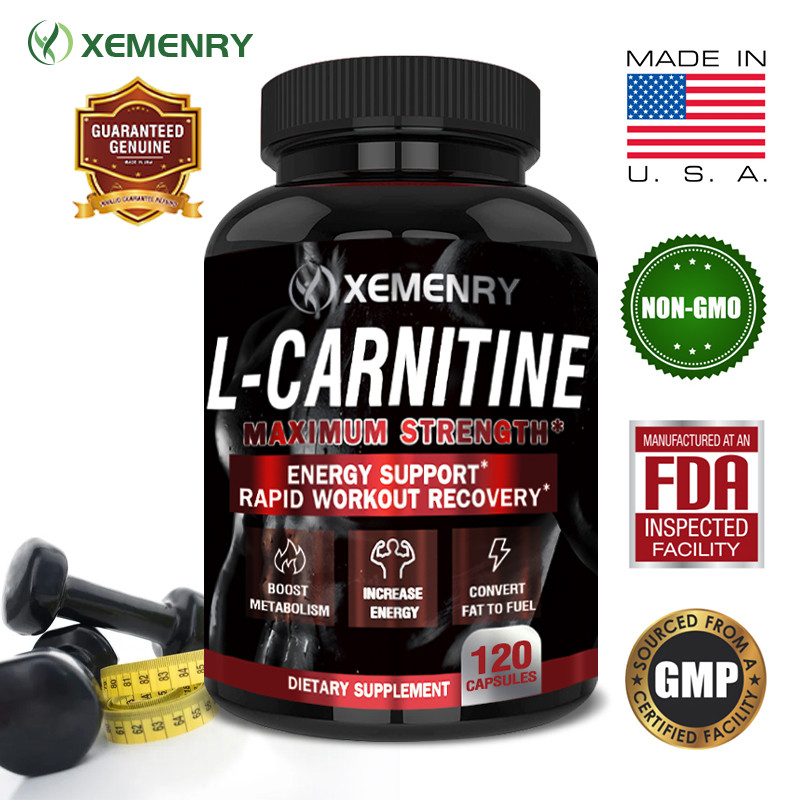 XEMENRY L-左旋肉鹼 1000 毫克 - 含鈣330毫克，美國原裝進口，非轉基因，60/120粒 | 蝦皮購物