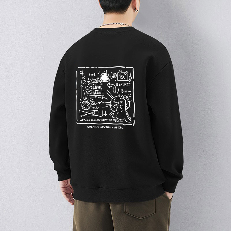 ［特價$259→$199］【重磅棉】學院風LOGO長袖衛衣