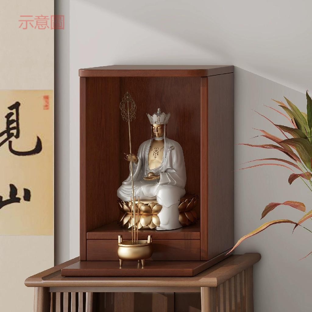 含發票 佛櫃 實木神龕壁掛式神台櫃 財神櫃 觀音佛像供座臺 菩薩供奉台 關公神座台 | 蝦皮購物
