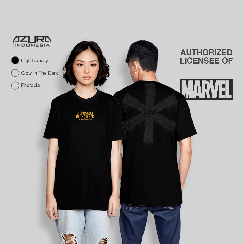 HITAM Azura T 恤 Marvel Original Thunderbolts 一次性 Delinquents | 蝦皮購物