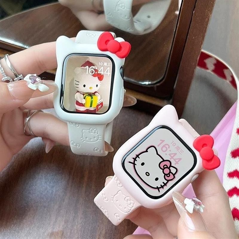 卡通矽膠殼Apple Watch 可愛 保護殼 SE/S9/S8/S7 iwatch全系列 保護套 40/41/45mm | 蝦皮購物