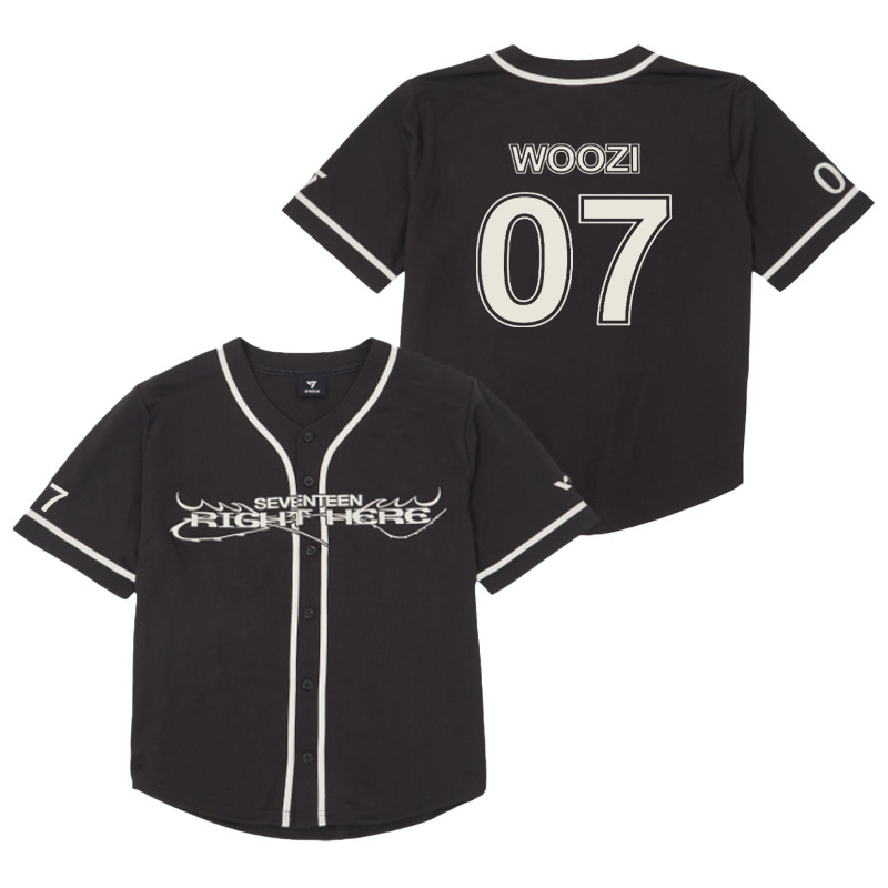 Kpop SEVENTEEN RIGHT HERE 球衣T 恤男士女士S.COUPS WONWOO DK THE8