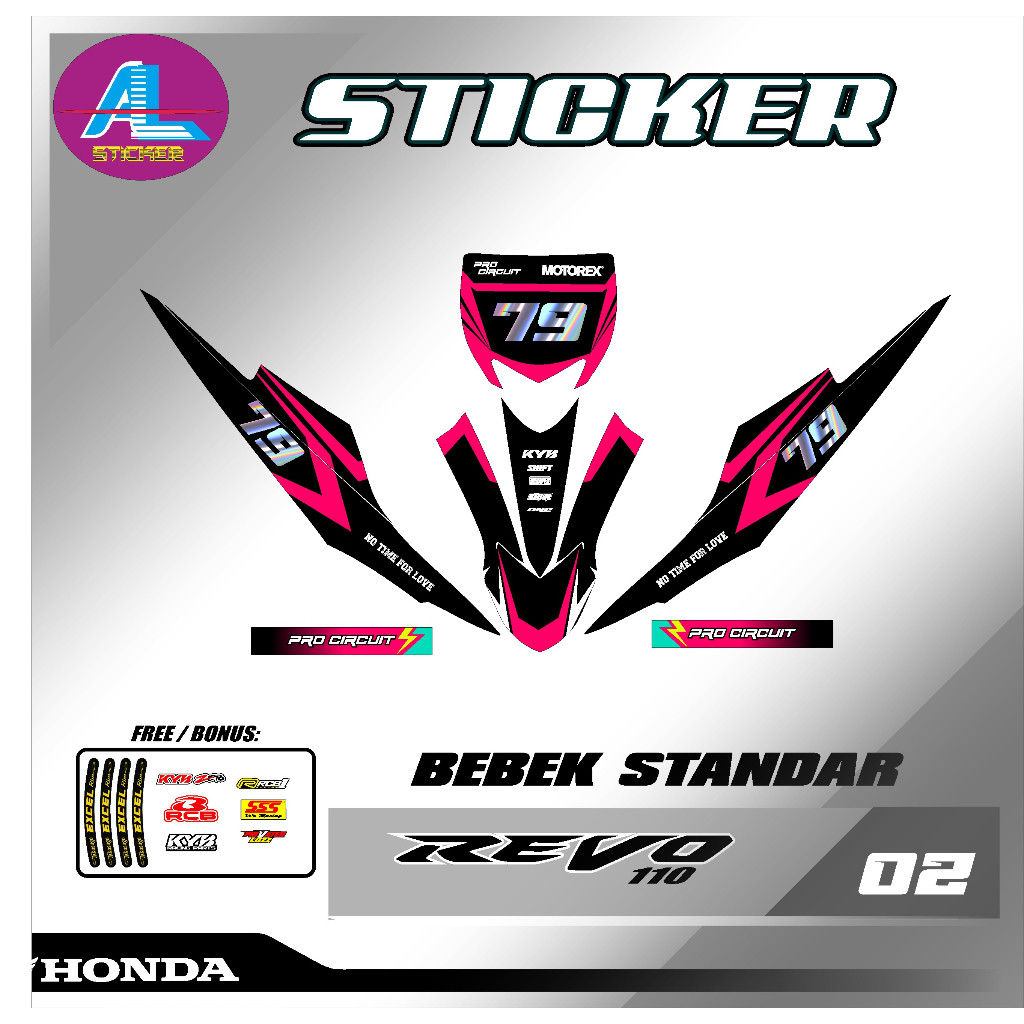 RBT REVO 110 REVO 110RBT VEGA BEBEK MODIF SUPERMOTO RBT 半全身條 | 蝦皮購物