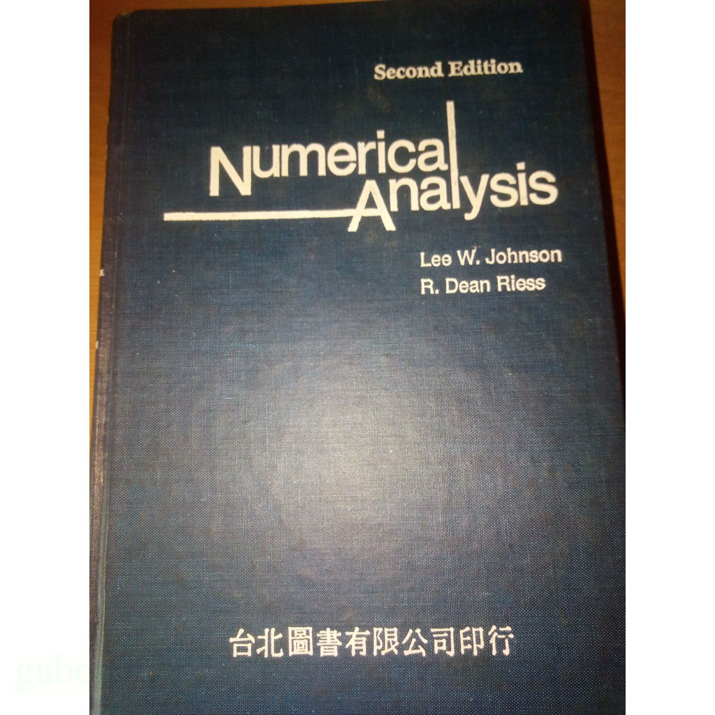 Numerical Analysis 2nd / Lee W. Johnson, R. Dean Riess | 蝦皮購物