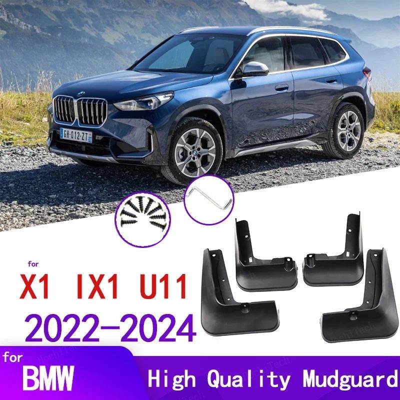 Auto Spatborden Voor Achter Spatbord Protector Voor BMW X1 IX1 U11 M35I M Voor Sport Voor XLine 2022-2024 Spatlappen Geen Boor Spatborden Winter Splash Guards Spatschermen Flap(2