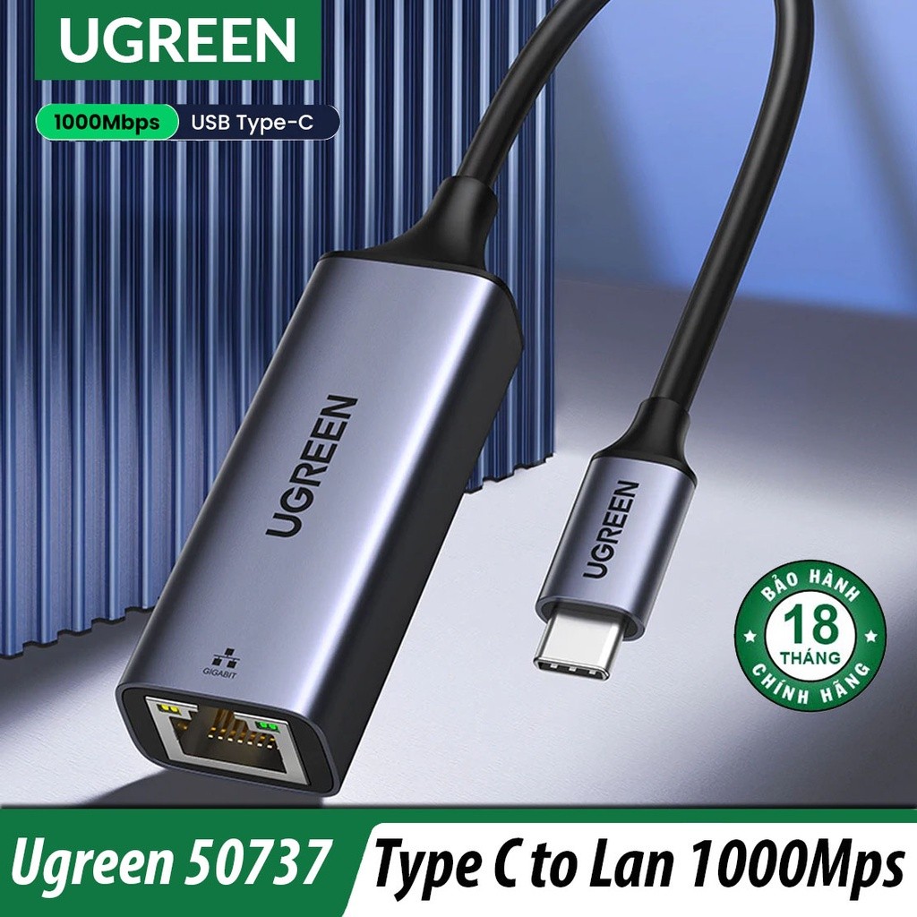 Ugreen 50737 CM199 USB C轉LAN轉換線(網絡速度1Gbps,鋁合金外殼) | 蝦皮購物