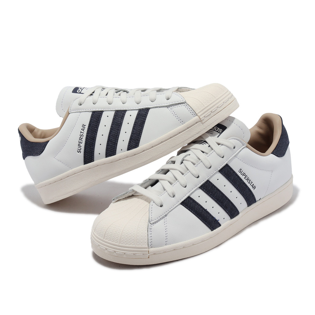 adidas 休閒鞋 Superstar 男鞋 女鞋 白 藍 丹寧 牛仔 三葉草 愛迪達 [ACS] ID4685 | 蝦皮購物