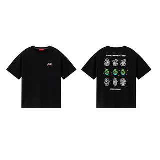 人気★SPRAYGROUND★ Tシャツ 半袖 シャーク 男女兼用 3色 SPRAYGROUND专柜- 京东