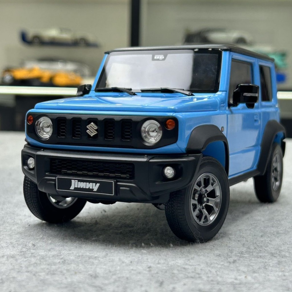 LCD Model 1:18 鈴木吉姆尼 JIMNY 藍色 合金全開汽車模型 | 蝦皮購物