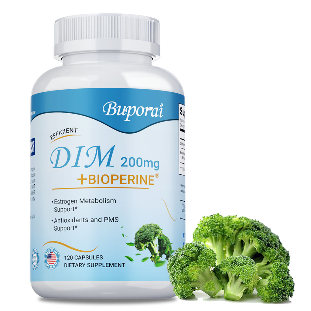 Buporai 200mg DIM+黑胡椒素，1粒=2磅花椰菜🪷精華，無添加純素膠囊 60/120粒 | 蝦皮購物