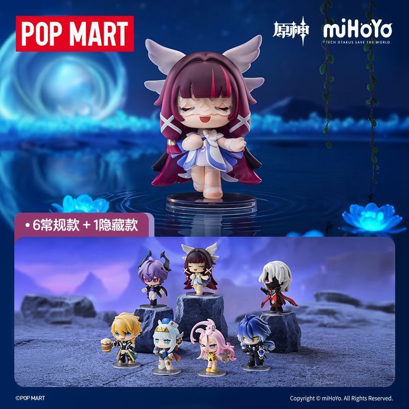 POPMART 原神嘉年相聚Q版系列整盒6個，1月1日發售4F4F | 蝦皮購物