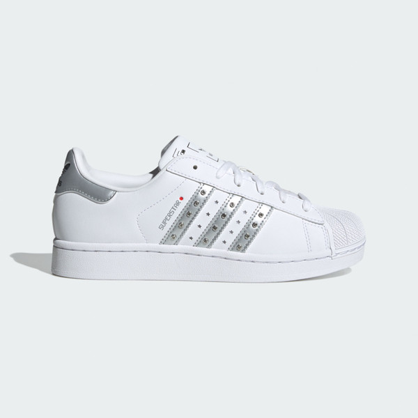 Adidas 愛迪達 Superstar II 女 休閒鞋 貝殼鞋 舒適 白 銀 [JR4505] | 蝦皮購物