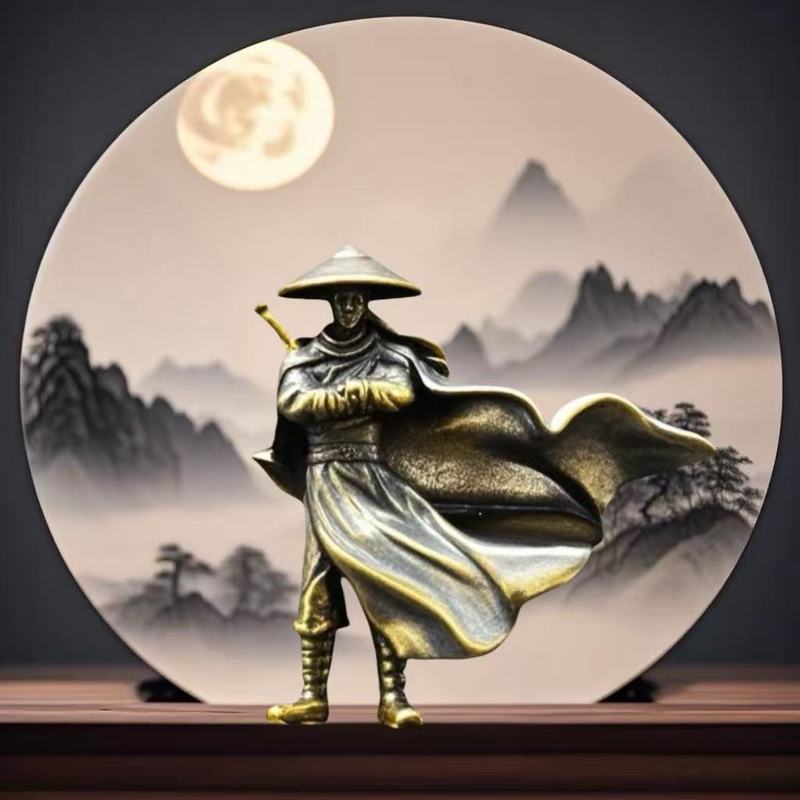 2.6cm銅做舊古代俠客小擺件微縮人物江湖故人微景觀盆景擺設小人 | 蝦皮購物