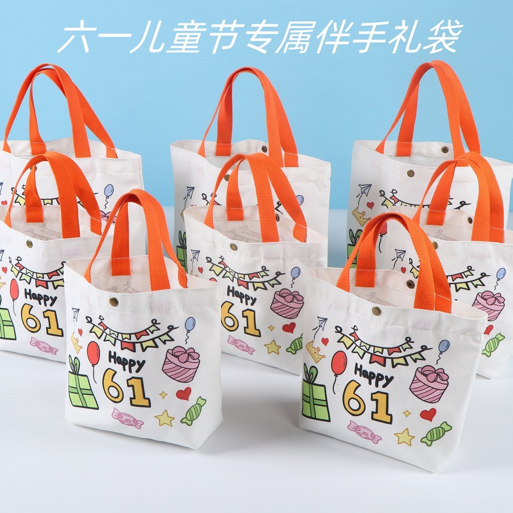 Ω卡通帆布袋A現貨 卡通伴手禮 帆布袋 上班通勤學生日系小清新可愛可印logo 手提袋 訂製 | 蝦皮購物