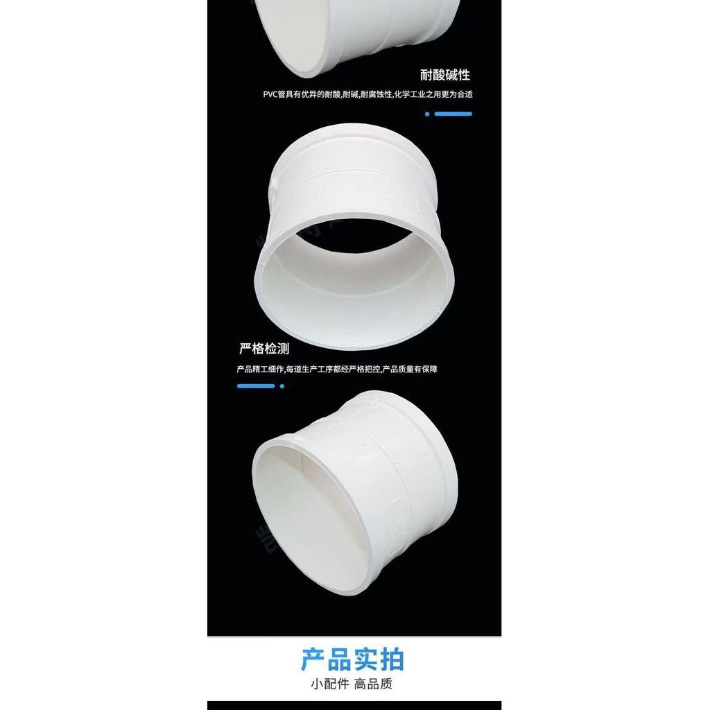 可開發票 PVC直接 管箍 排水管直通接頭50 75 110 160 200下水管 五金工具 | 蝦皮購物