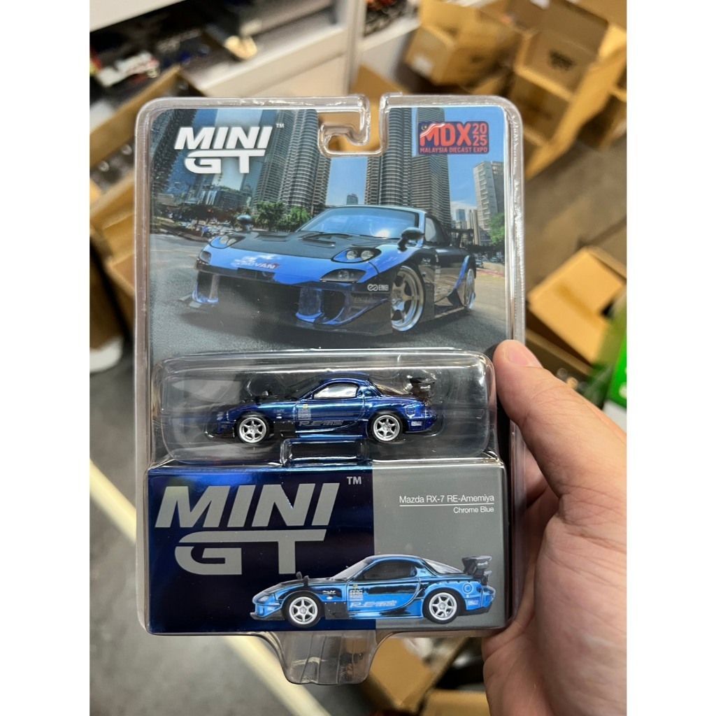 小賈車庫) 1/64 MINI GT #1020 MAZDA RX-7 RE-Amemiya 雨宮2025 MDX