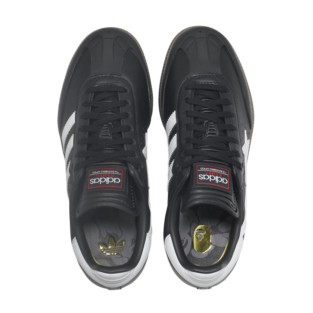 adidas 愛迪達 休閒鞋 Samba Bape 男鞋 女鞋 黑白 BAPE 聯名款 德訓鞋 JR9246 [ACS] | 蝦皮購物
