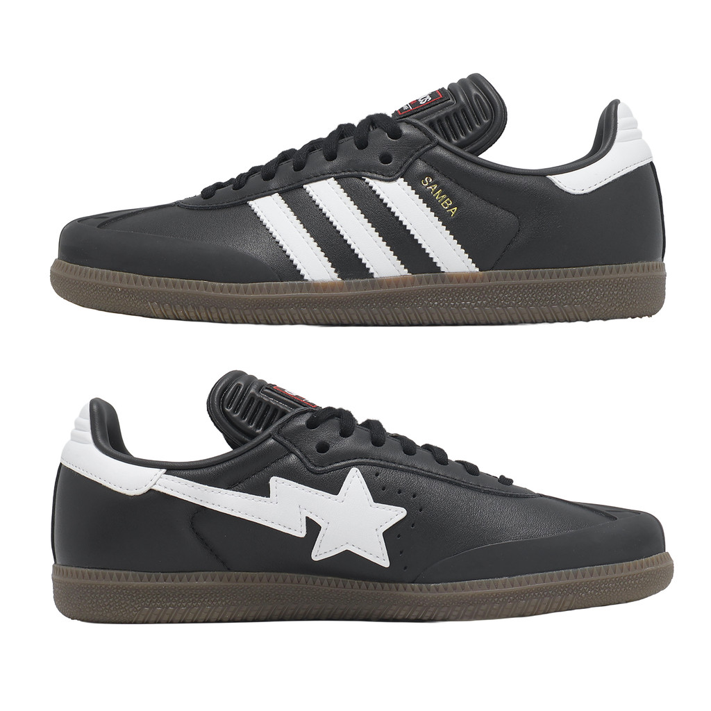 adidas 愛迪達 休閒鞋 Samba Bape 男鞋 女鞋 黑白 BAPE 聯名款 德訓鞋 JR9246 [ACS] | 蝦皮購物