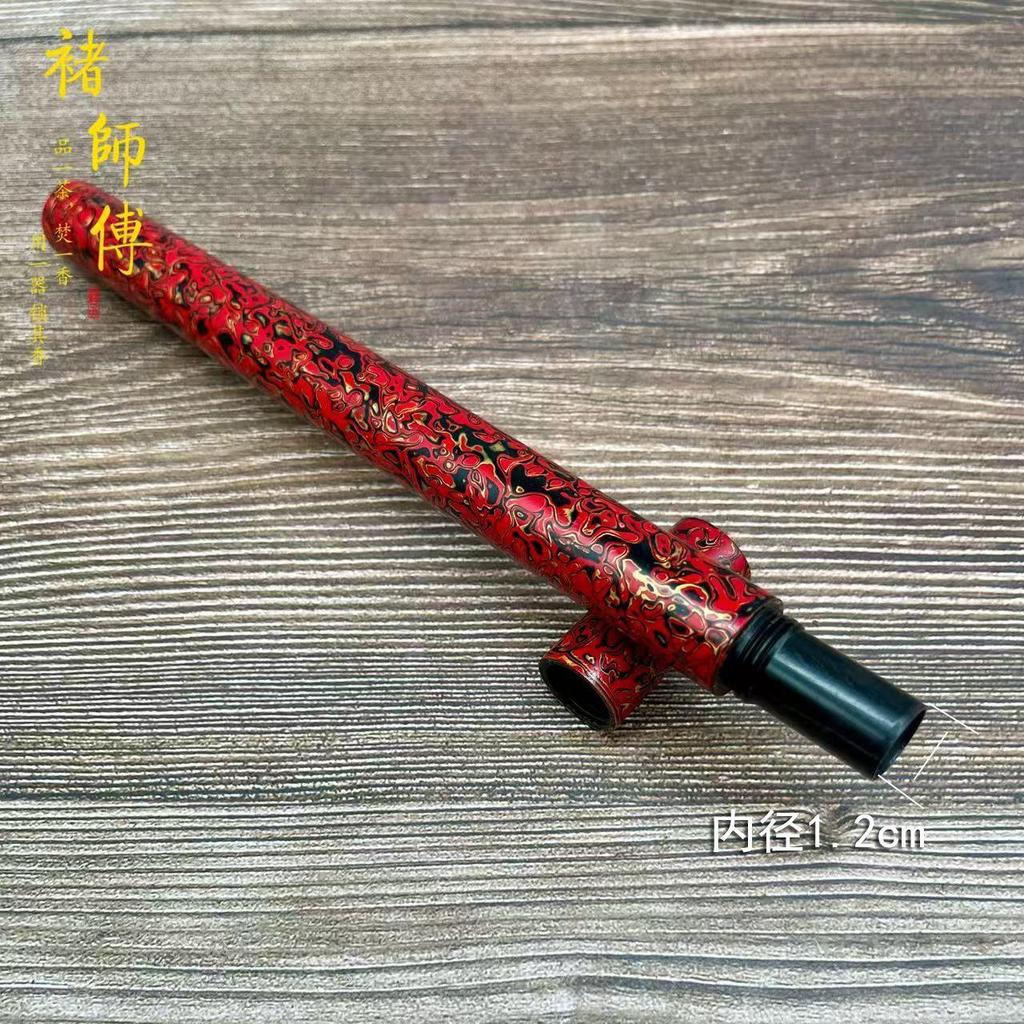 免運費🚀大漆香筒實木10克線香筒絲牙擰口香筒廠家直銷木質香管XT