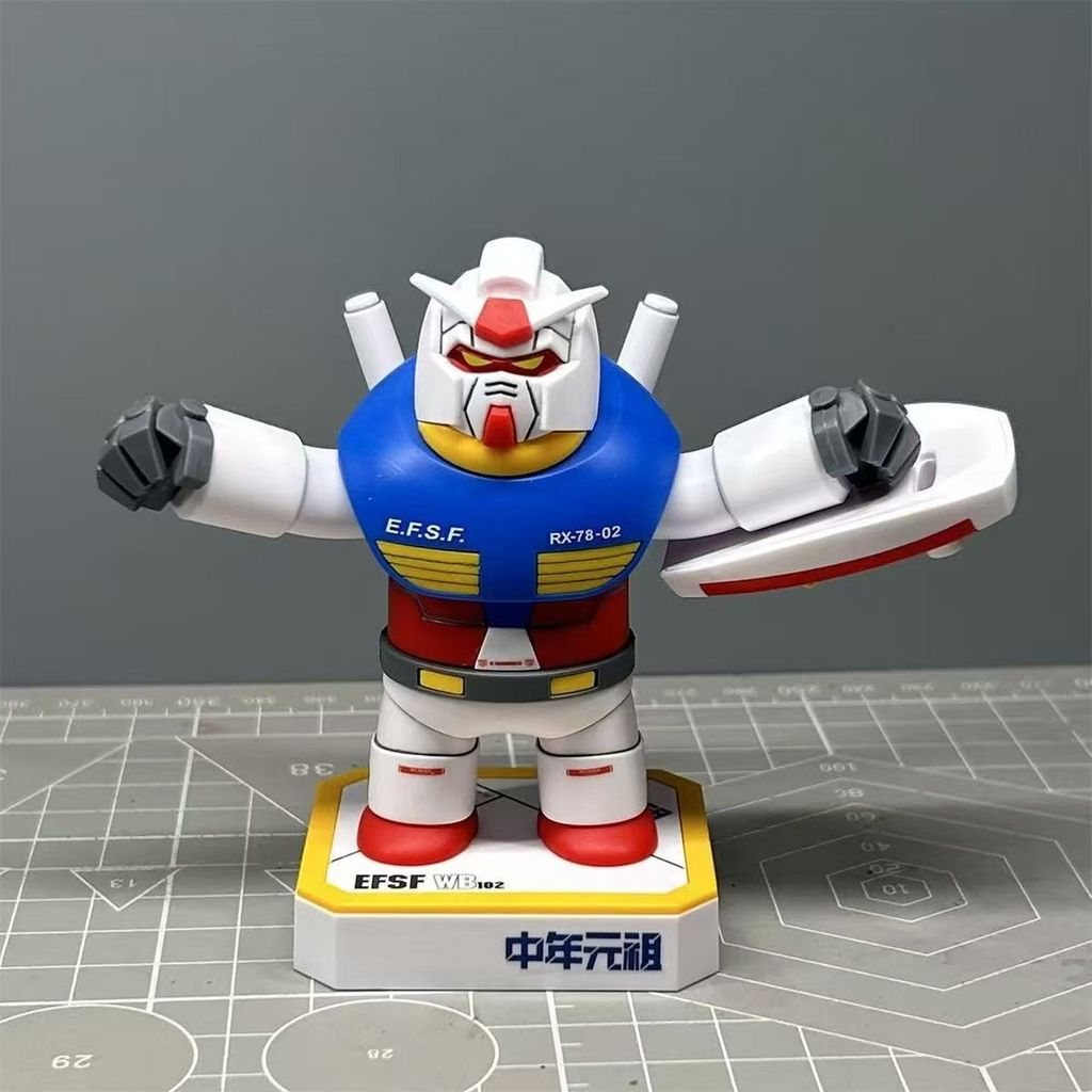 【肥仔模型】 搞笑抽象元祖 中年元祖初鋼 磁吸鋼彈模型拚裝玩具GUNDAM | 蝦皮購物
