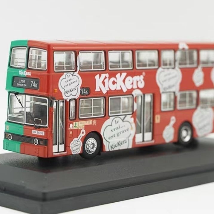 現貨速發1/76 香港九巴雙層巴士模型 賓士O305 74K Kickers 合金汽車模型 | 蝦皮購物