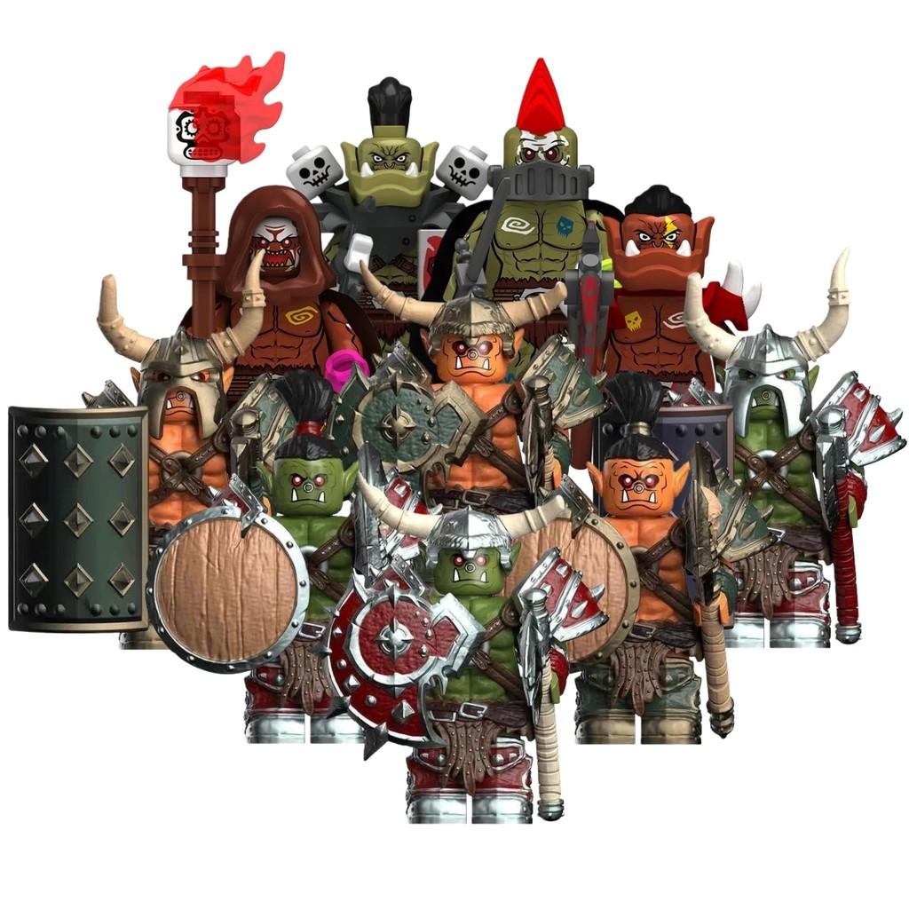 魔獸世界公仔 魔獸世界積木 獸人 半獸人 獸人法師 獸人武者 獸人狂戰士 獸人盜賊 組裝模型 拼裝積木 生日禮物 | 蝦皮購物