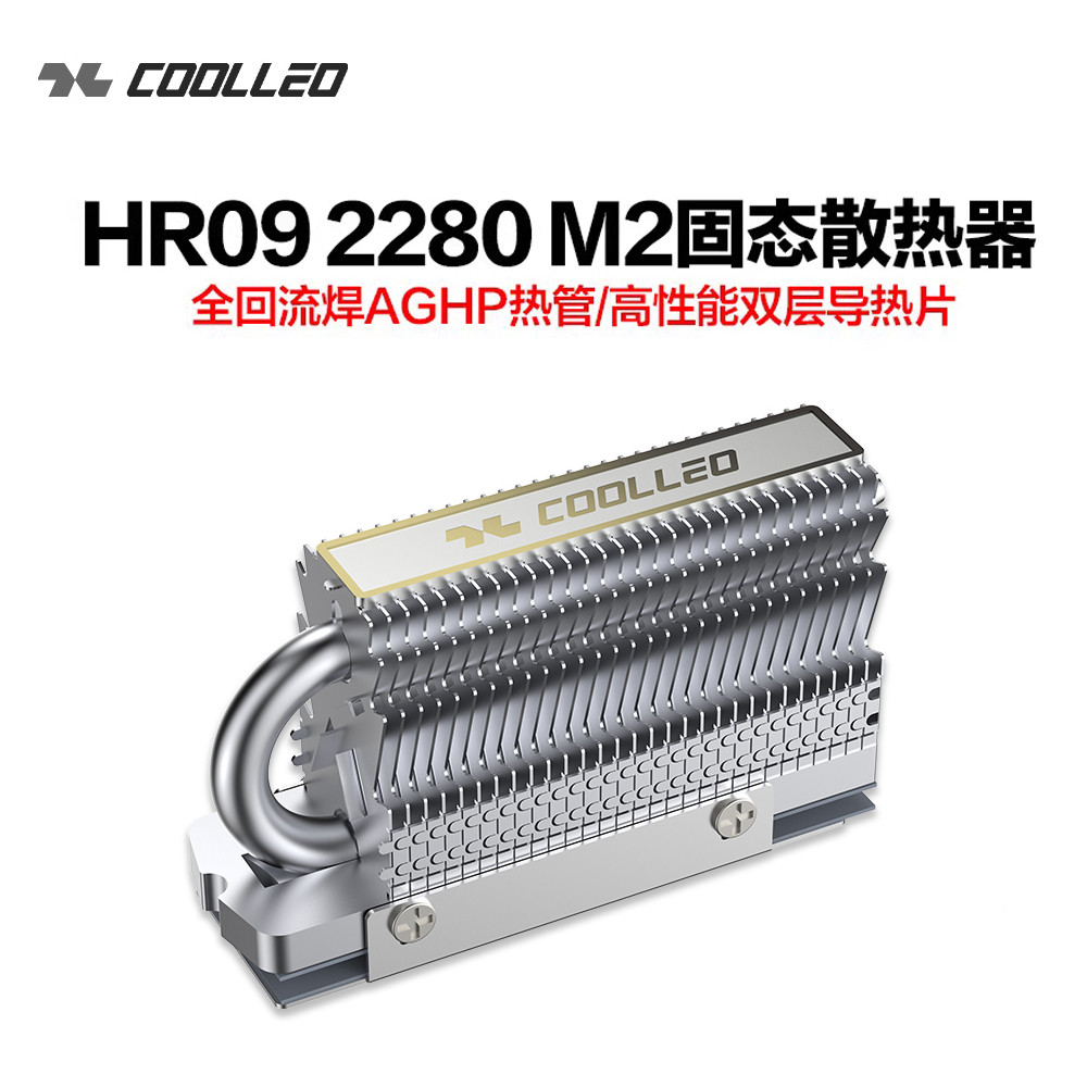 coolleo酷里奧HR-09 2280熱管SSD固態硬碟散熱器散熱馬甲散熱片 | 蝦皮購物