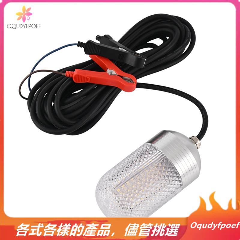 [Oqudy] 高亮度 80W LED 水下釣魚燈 12-24v 潛水引魚燈,適用於、船皮划艇 | 蝦皮購物